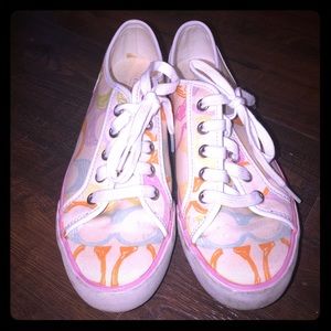 Coach color sneakers